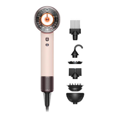 Dyson Supersonic Nural hair dryer Curly+Coily, Ceramic pink/Rose gold close-up