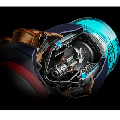 Dyson Gen5detect Absolute Cordless Vacuum, Prussian blue/Copper in use