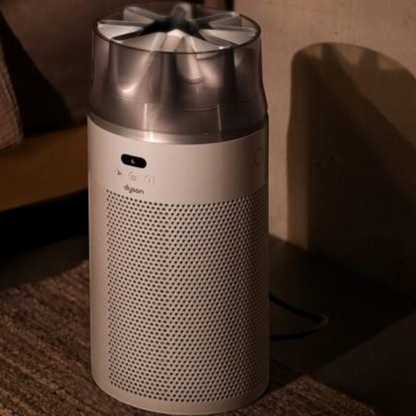 Dyson HushJet Purifier Compact, White/Silver lifestyle