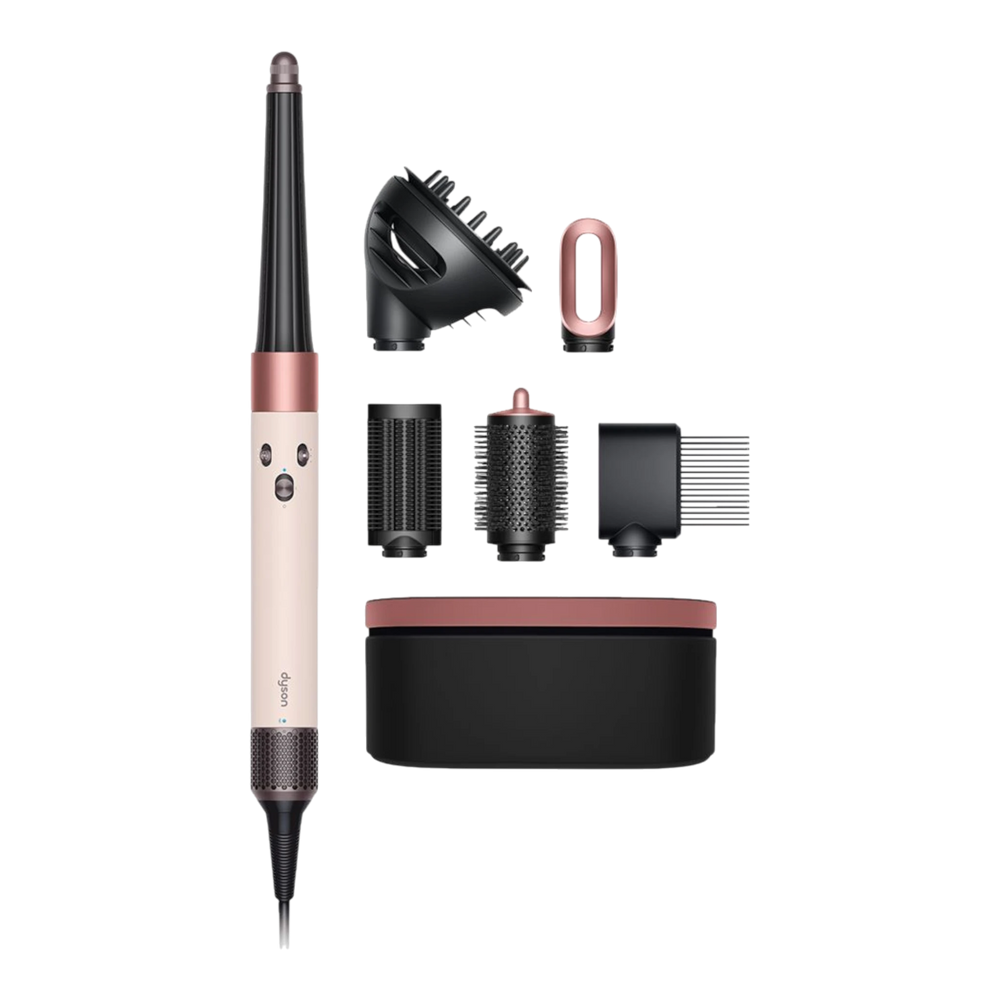 Dyson Airwrap i.d. multi-styler Curly+Coily, Ceramic pink/Rose gold close-up