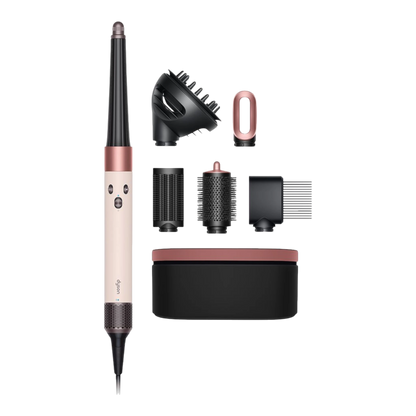 Dyson Airwrap i.d. multi-styler Curly+Coily, Ceramic pink/Rose gold close-up