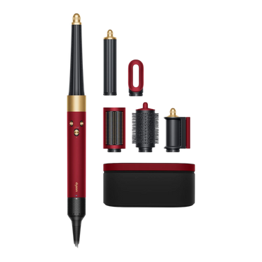 Dyson Airwrap i.d. multi-styler Straight+Wavy, Red velvet/Gold close-up