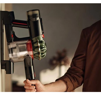 Dyson V8 Cyclone cordless vacuum cleaning a hard floor
