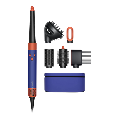 Dyson Airwrap i.d. multi-styler Curly+Coily, Vinca blue/Topaz close-up