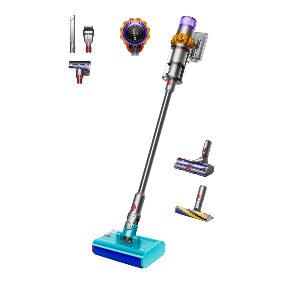 Dyson V15s Detect Submarine Cordless Vacuum, Yellow/Nickel