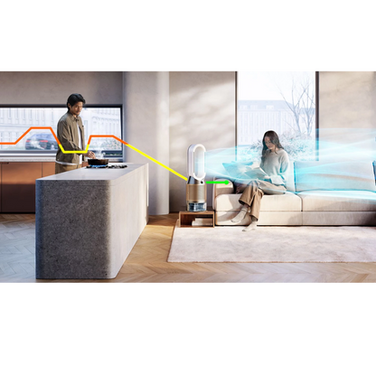 Dyson Purifier Humidify+Cool PH2 De-NOx, White/Gold lifestyle