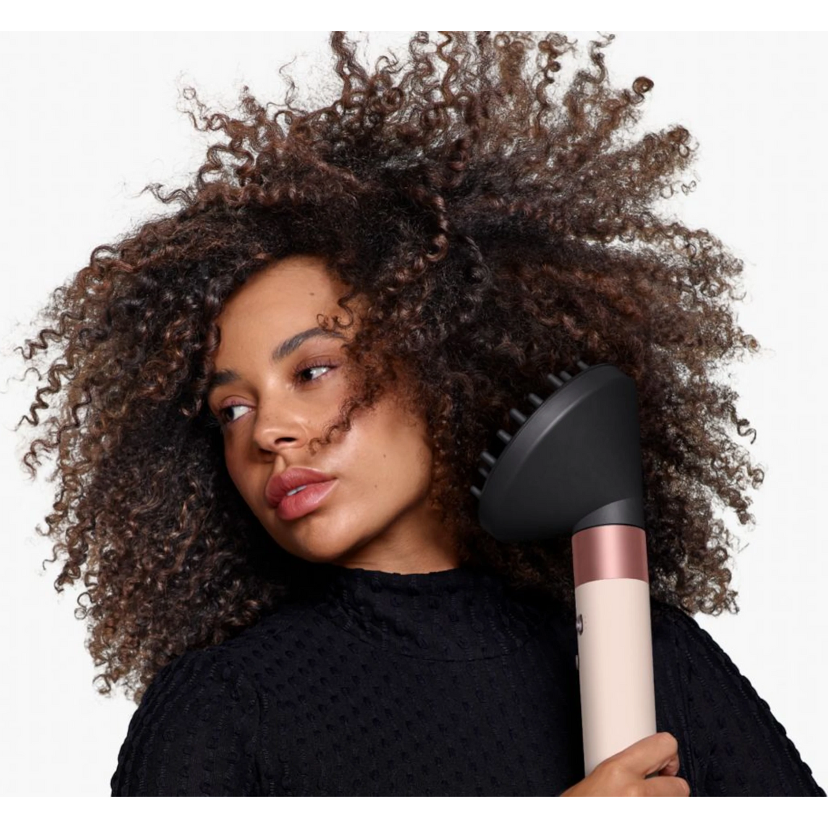 Dyson Airwrap i.d. multi-styler Curly+Coily, Ceramic pink/Rose gold with attachments