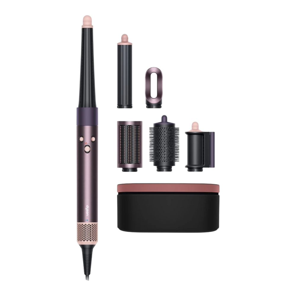 Dyson Airwrap i.d. multi-styler Straight+Wavy, Jasper plum close-up