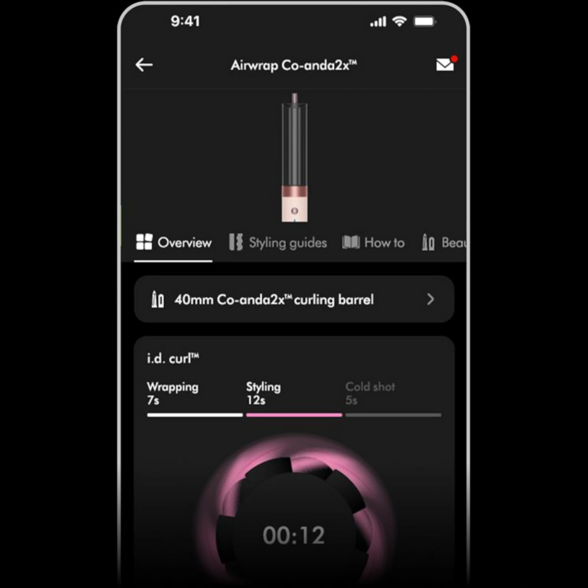 Dyson Airwrap Co-anda 2x multi-styler Straight+Wavy, Red velvet/Gold with attachments