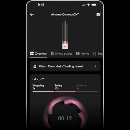 Dyson Airwrap Co-anda 2x multi-styler Straight+Wavy, Red velvet/Gold with attachments