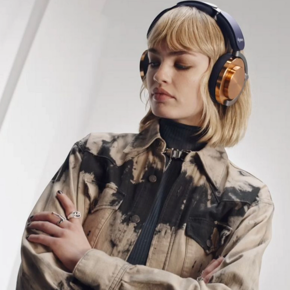 Dyson OnTrac Headphones, CNC Copper close-up
