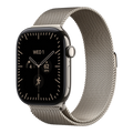 Apple Watch Series 12 GPS + Cellular, 46mm Natural Titanium Case with Natural Milanese Loop - M/L
