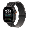 آبل واتش ألترا 4 GPS + خلوي، مقاس 49 ملم، إطار تيتانيوم أسود مع حزام Loop ميلانيز من التيتانيوم أسود - مقاس متوسط - MJAV4