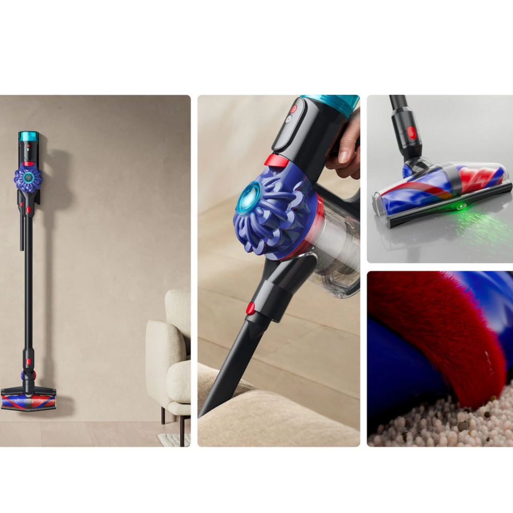 Dyson V10 Konical Cordless Vacuum, Moulded Vinca/Black close-up