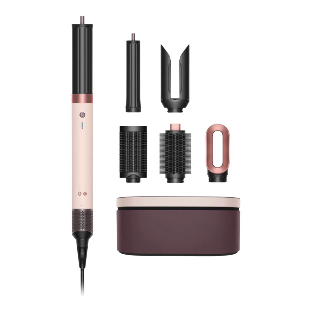 Dyson Airwrap Co-anda 2x multi-styler Straight+Wavy, Ceramic pink/Rose gold close-up