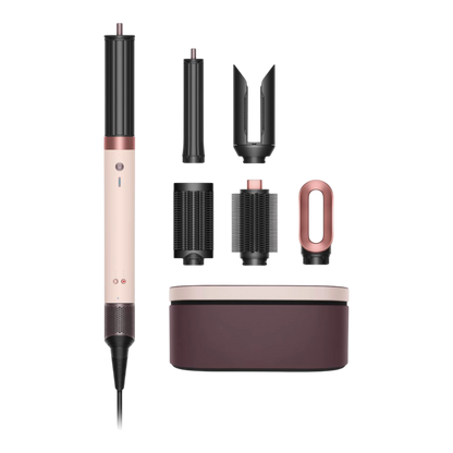 Dyson Airwrap Co-anda 2x multi-styler Straight+Wavy, Ceramic pink/Rose gold close-up