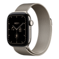 Apple Watch Series 12 GPS + Cellular, 42mm Natural Titanium Case with Natural Milanese Loop