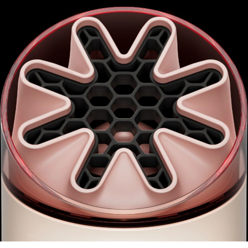 Dyson HushJet Mini Cool fan, Stone/Blush close-up