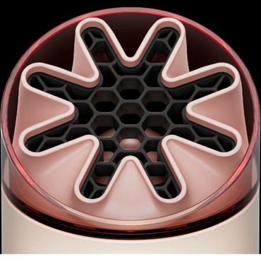 Dyson HushJet Mini Cool fan, Stone/Blush close-up
