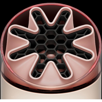Dyson HushJet Mini Cool fan, Stone/Blush close-up