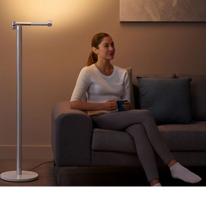 Dyson Solarcycle Morph Floor Light, White/Silver lifestyle