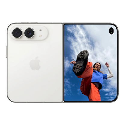 Apple iPhone Duo Star White — fully unfolded exterior