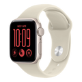 Apple Watch SE 3 GPS, 40mm Starlight Aluminum Case with Sand Sport Band - M/L