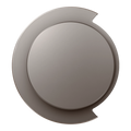Dyson OnTrac Outer Caps, Coarse Titanium - 974196-05-AE
