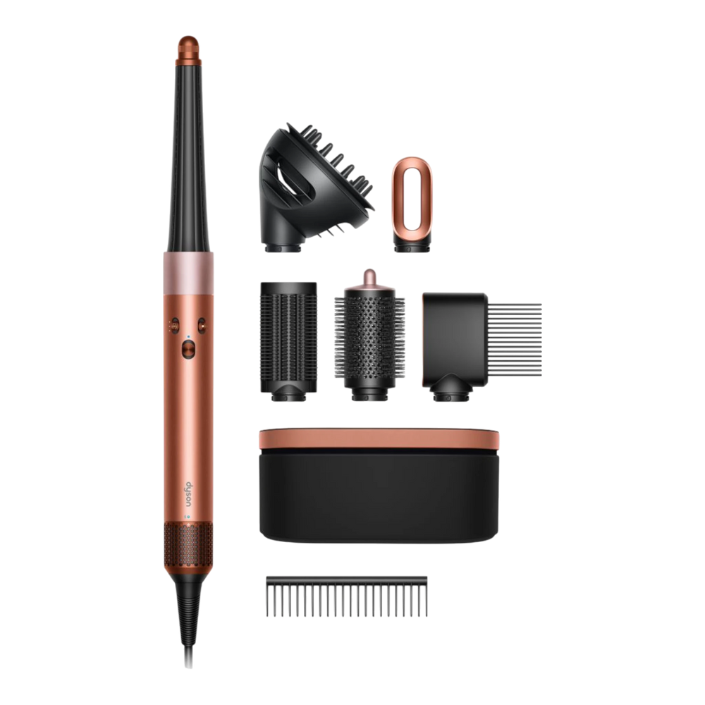 Dyson Airwrap i.d. multi-styler Curly+Coily, Amber silk close-up