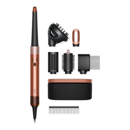 Dyson Airwrap i.d. multi-styler Curly+Coily, Amber silk close-up