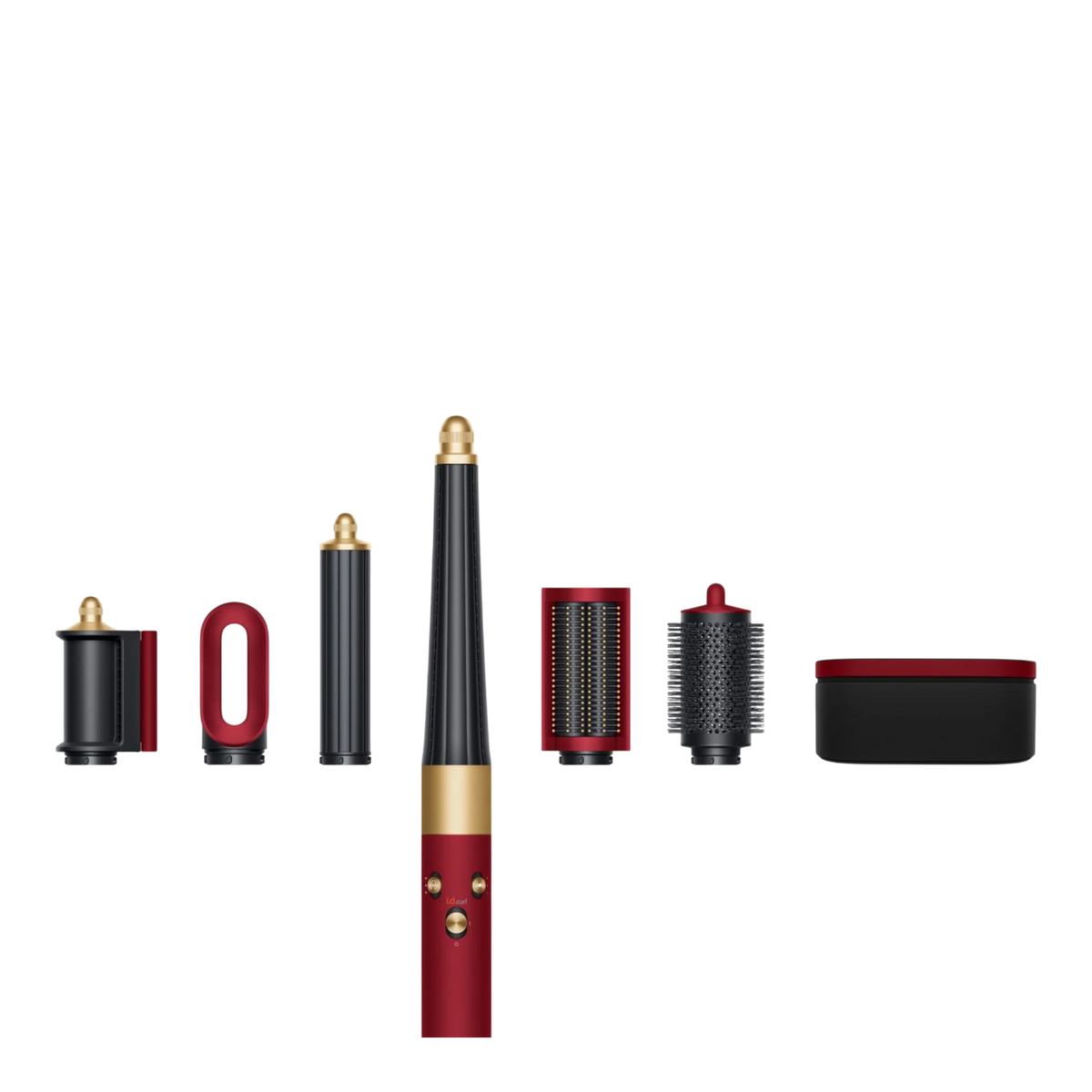Dyson Airwrap i.d. multi-styler Straight+Wavy, Red velvet/Gold with attachments