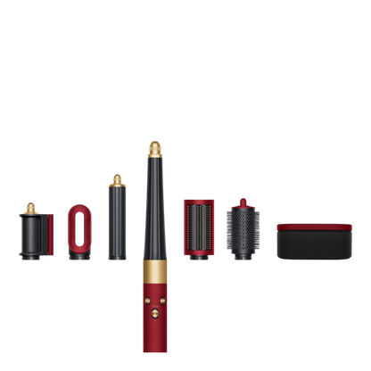 Dyson Airwrap i.d. multi-styler Straight+Wavy, Red velvet/Gold with attachments