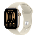 Apple Watch Series 12 GPS, 42mm Light Gold Aluminum Case with Sand Sport Band - M/L