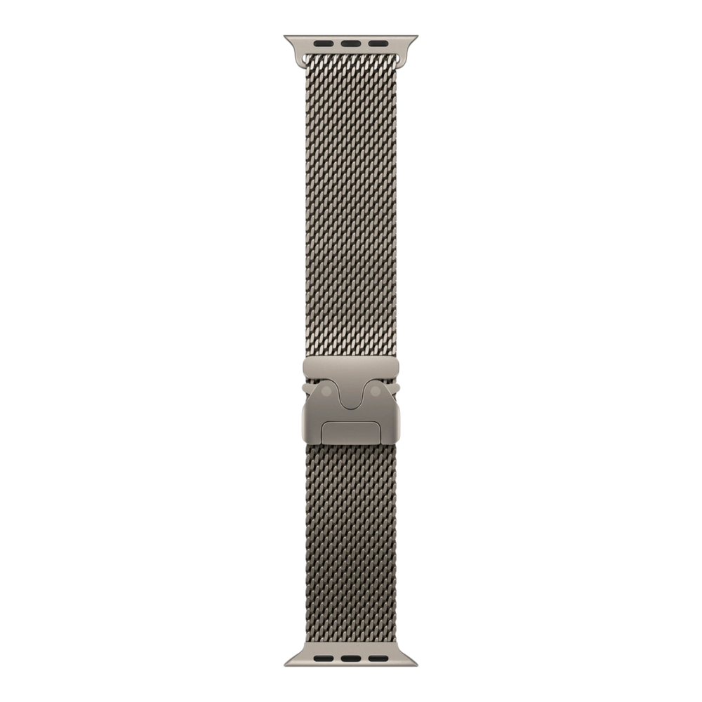 Natural Titanium Milanese Loop for Apple Watch | alAsil