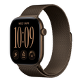 آبل واتش سيريس 12 GPS، مقاس 46 ملم، إطار ألومنيوم برونزي داكن مع حزام Loop ميلانيز برونزي داكن - مقاس M/L - MKD84