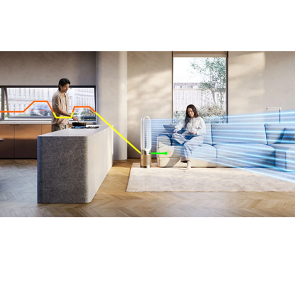 Dyson Purifier Cool PC2 De-NOx, White/Gold lifestyle