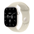 Apple Watch Series 12 GPS + Cellular, 46mm Pearl White Ceramic Case with Sand Sport Band - M/L