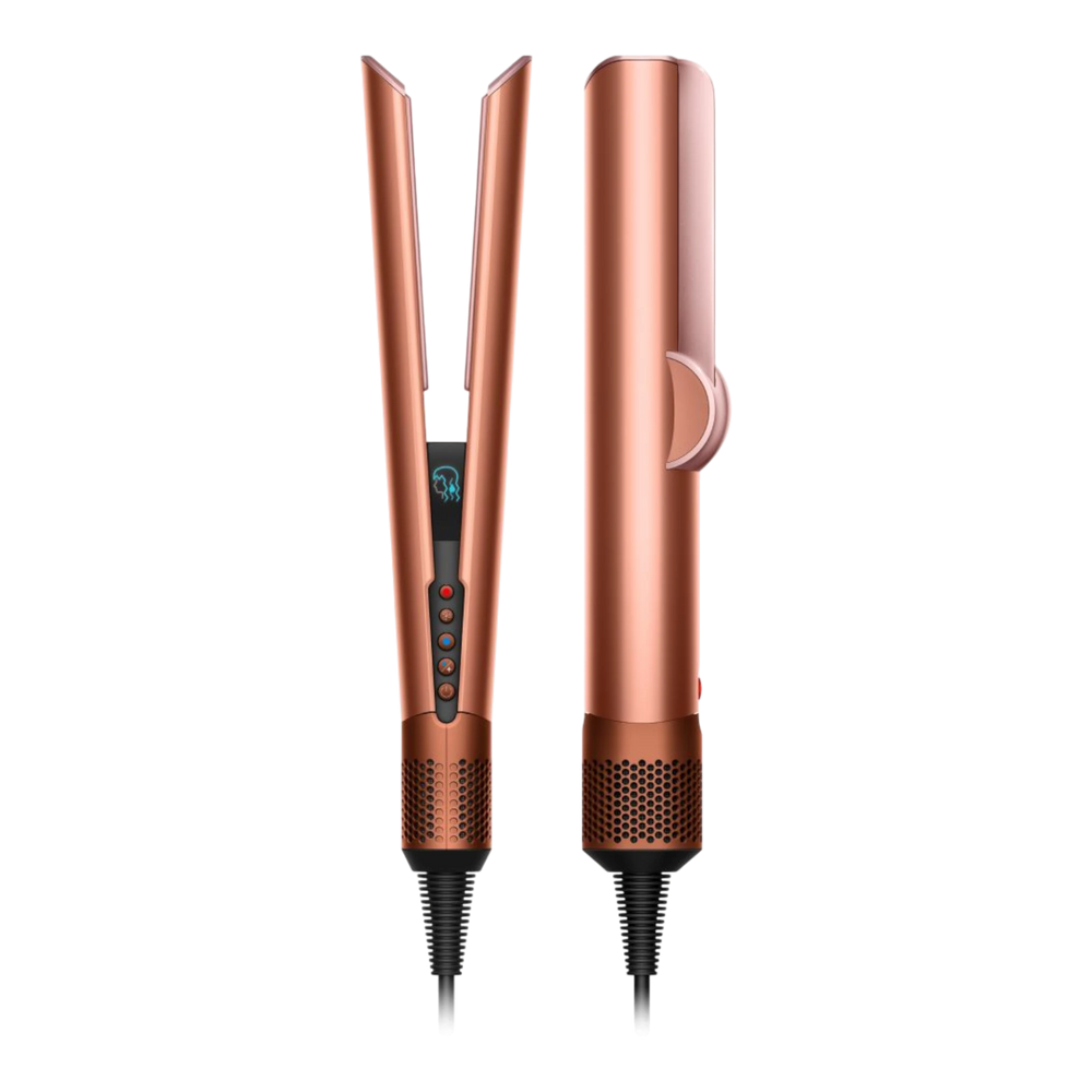 Dyson Airstrait straightener, Amber silk close-up