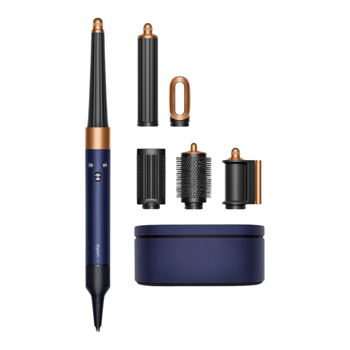 Dyson Airwrap i.d. multi-styler Straight+Wavy, Prussian blue/Rich copper close-up