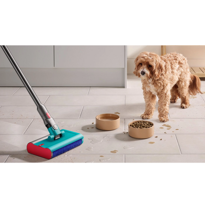 Dyson V15s Detect Submarine Cordless Vacuum, Yellow/Nickel in use