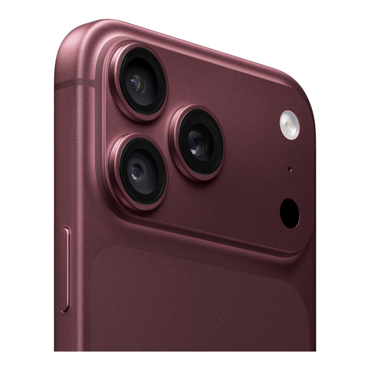 Apple iPhone 18 Pro Max Burgundy — camera close-up