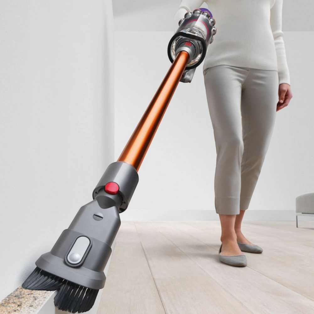 Dyson V10 Total Clean Cordless Vacuum in use