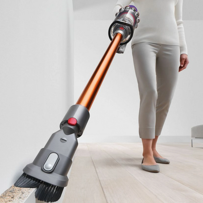 Dyson V10 Total Clean Cordless Vacuum in use