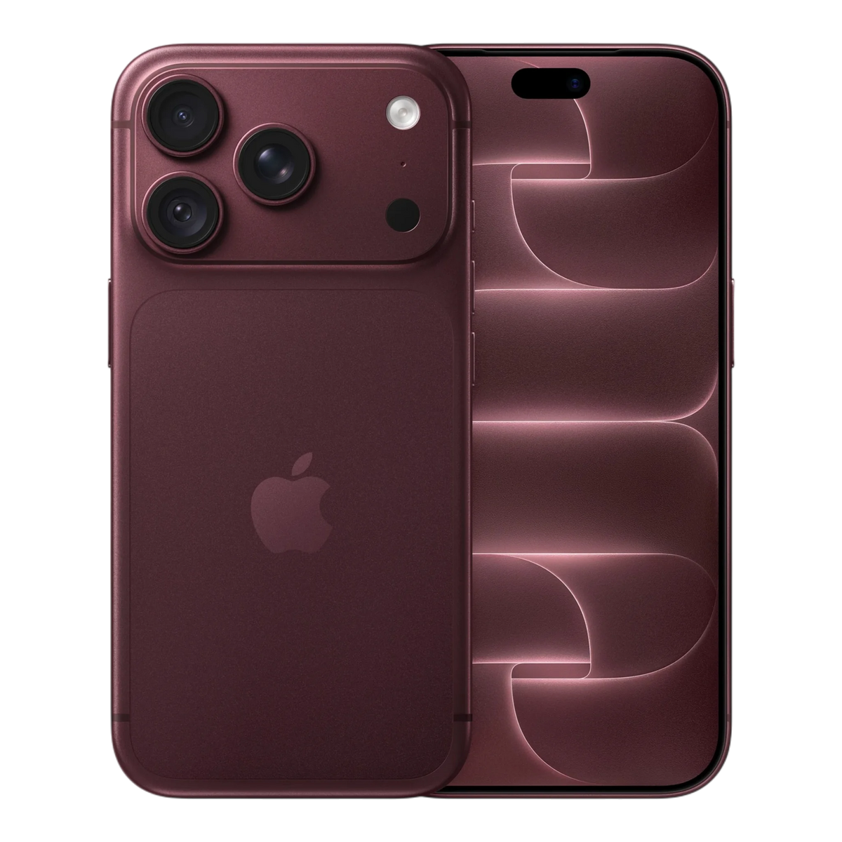 Apple iPhone 18 Pro Burgundy — front and back