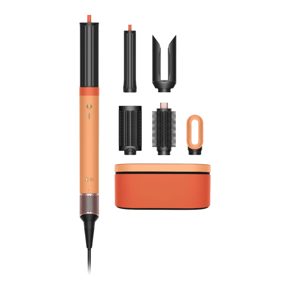 Dyson Airwrap Co-anda 2x multi-styler Straight+Wavy, Ceramic apricot/Topaz close-up