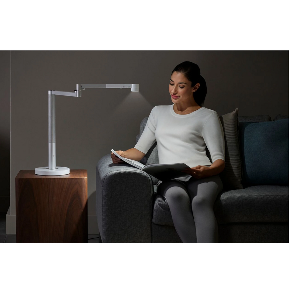 Dyson Solarcycle Morph Desk Light, White/Silver lifestyle
