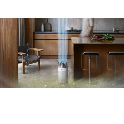 Dyson HushJet Purifier Compact, White/Silver close-up