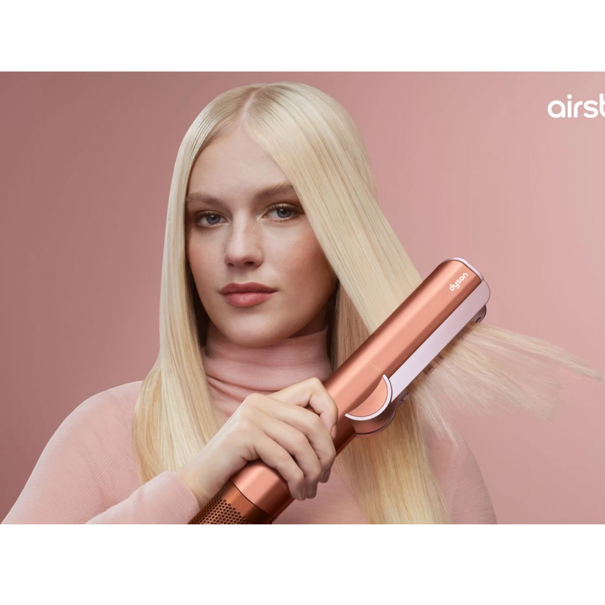 Dyson Airstrait straightener, Amber silk with attachments
