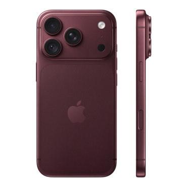 Apple iPhone 18 Pro Burgundy — back and side profile