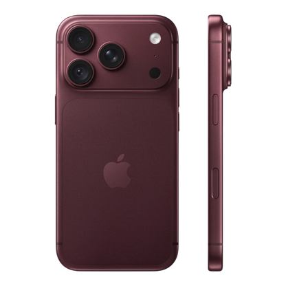 Apple iPhone 18 Pro Burgundy — back and side profile